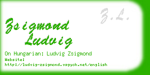 zsigmond ludvig business card